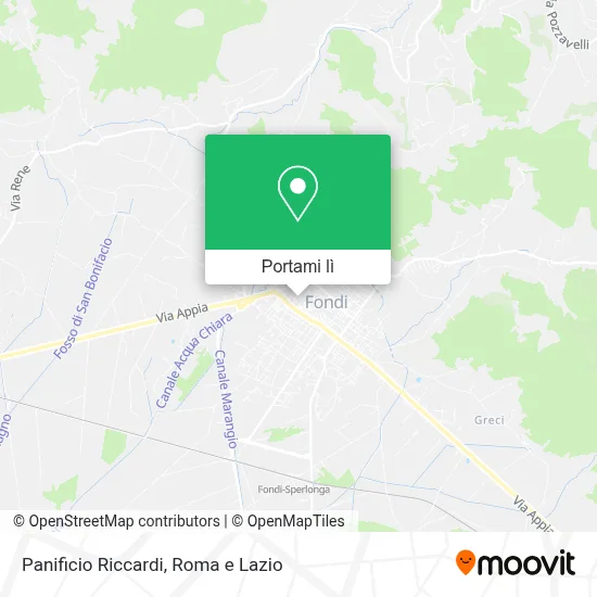 Mappa Panificio Riccardi