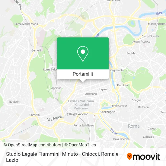 Mappa Studio Legale Flamminii Minuto - Chiocci