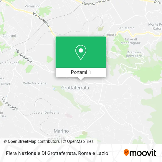 Mappa Fiera Nazionale Di Grottaferrata