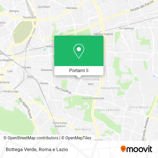 Mappa Bottega Verde