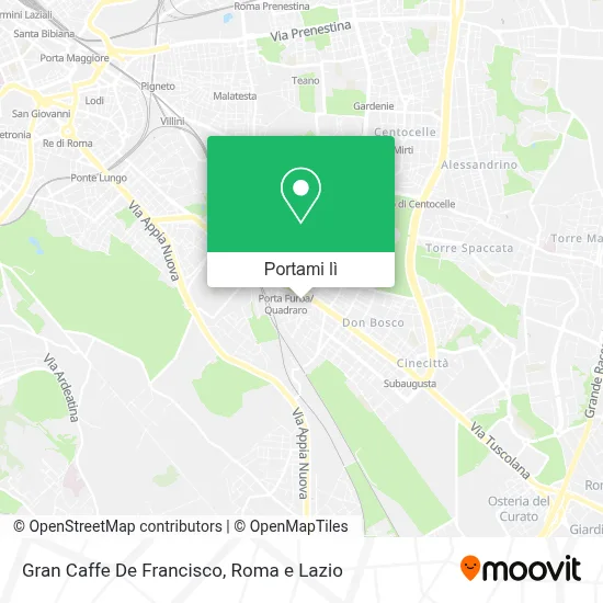 Mappa Gran Caffe De Francisco