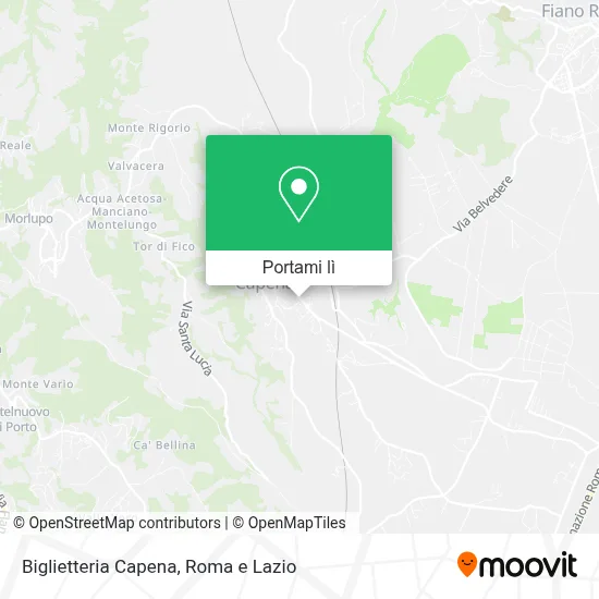 Mappa Biglietteria Capena