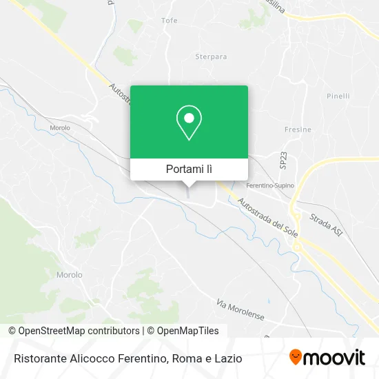 Mappa Ristorante Alicocco Ferentino