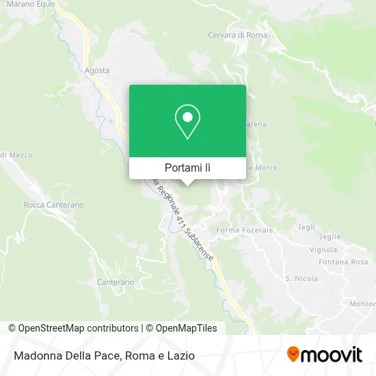 Mappa Madonna Della Pace