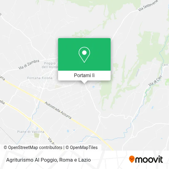 Mappa Agriturismo Al Poggio
