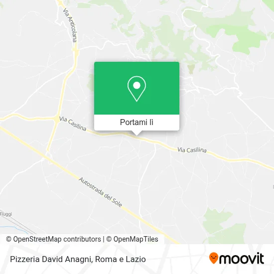 Mappa Pizzeria David Anagni
