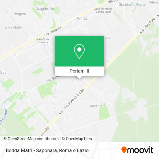 Mappa Bedda Matri - Saponara