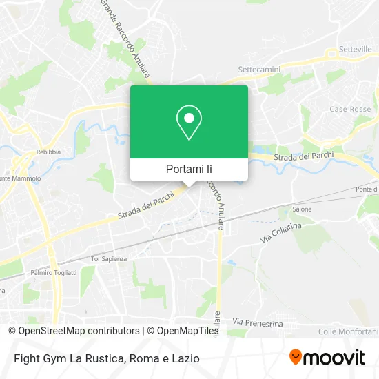 Mappa Fight Gym La Rustica