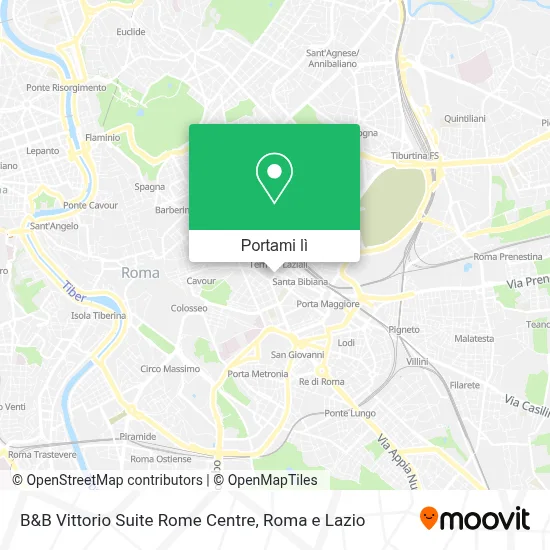 Mappa B&B Vittorio Suite Rome Centre