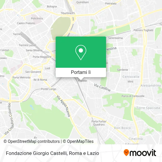 Mappa Fondazione Giorgio Castelli