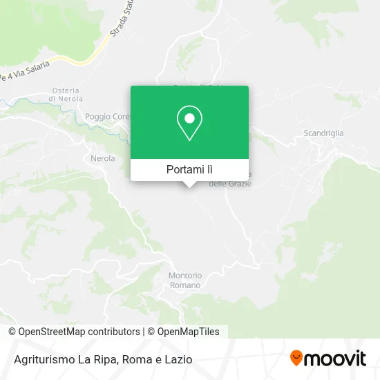 Mappa Agriturismo La Ripa