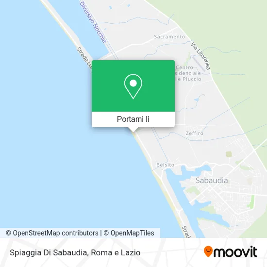 Mappa Spiaggia Di Sabaudia
