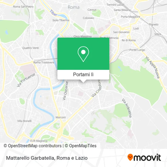 Mappa Mattarello Garbatella