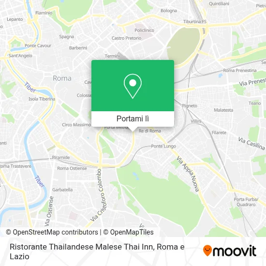 Mappa Ristorante Thailandese Malese Thai Inn