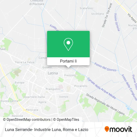 Mappa Luna Serrande- Industrie Luna