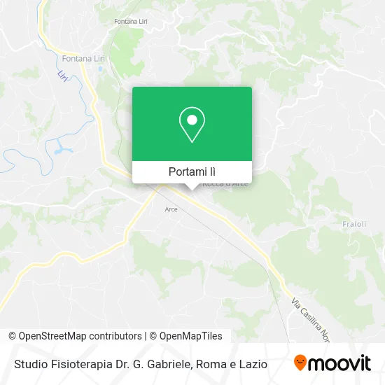 Mappa Studio Fisioterapia Dr. G. Gabriele