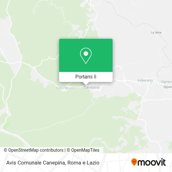 Mappa Avis Comunale Canepina