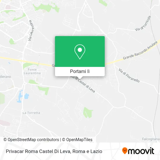 Mappa Privacar Roma Castel Di Leva