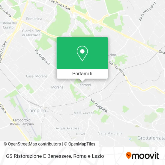 Mappa GS Ristorazione E Benessere