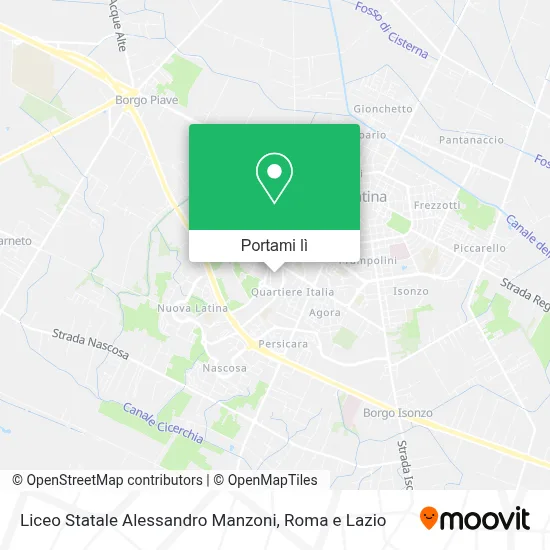 Mappa Liceo Statale Alessandro Manzoni