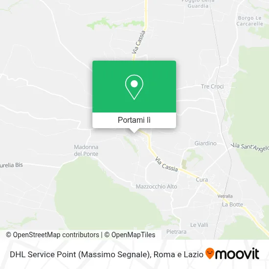 Mappa DHL Service Point (Massimo Segnale)