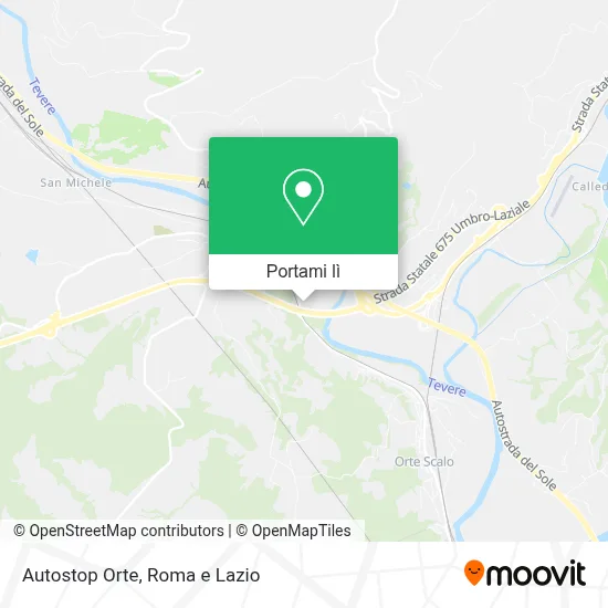 Mappa Autostop Orte