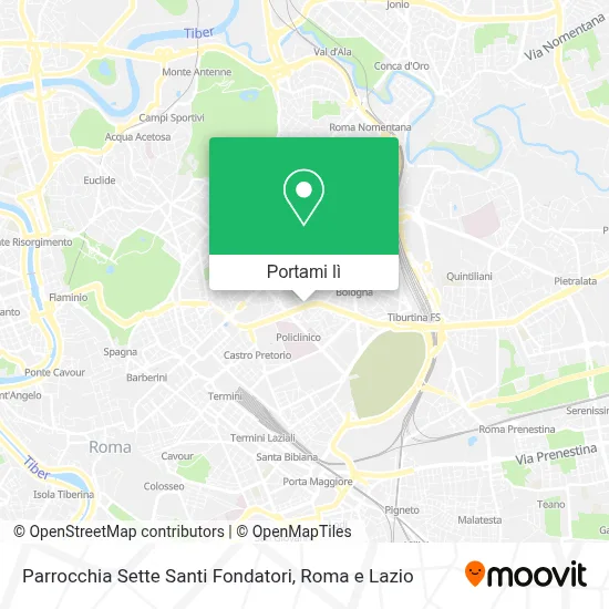 Mappa Parrocchia Sette Santi Fondatori