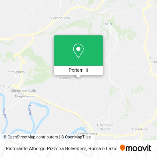 Mappa Ristorante Albergo Pizzeria Belvedere