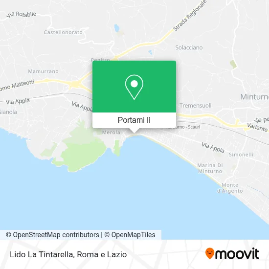 Mappa Lido La Tintarella