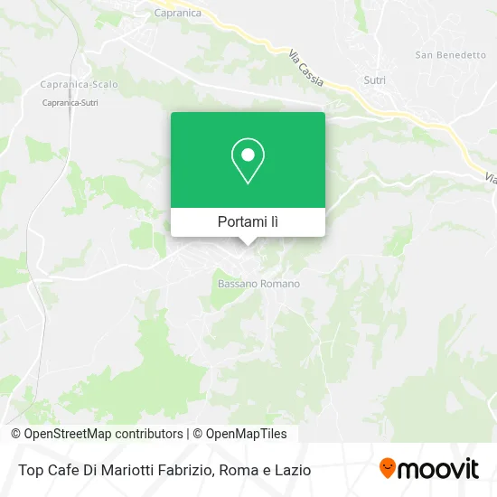 Mappa Top Cafe Di Mariotti Fabrizio