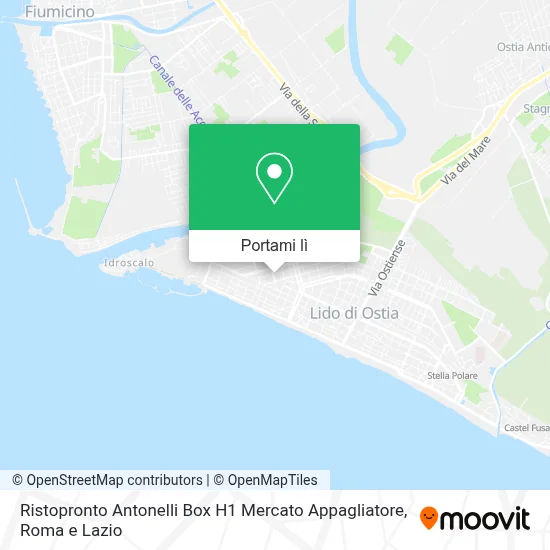 Mappa Ristopronto Antonelli Box H1 Mercato Appagliatore