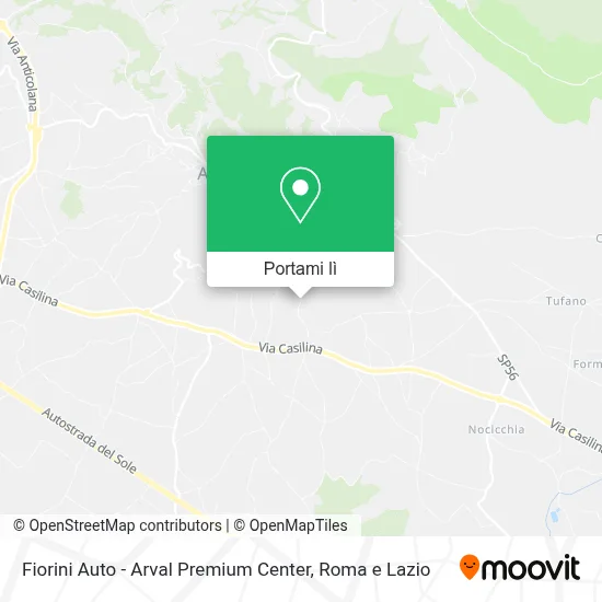 Mappa Fiorini Auto - Arval Premium Center