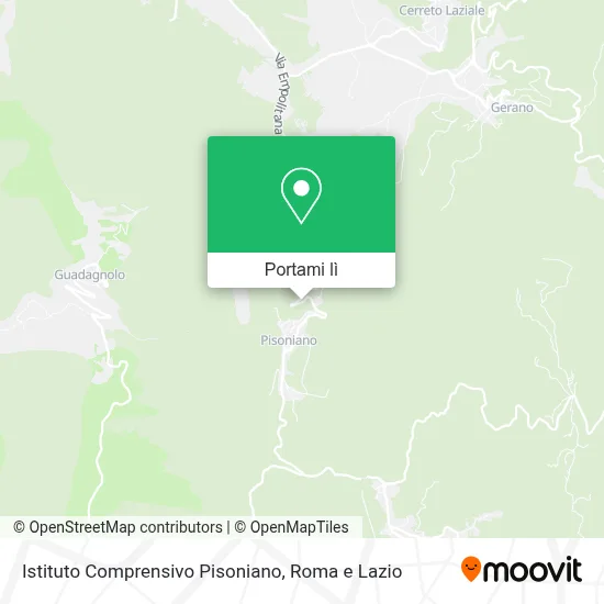 Mappa Istituto Comprensivo Pisoniano