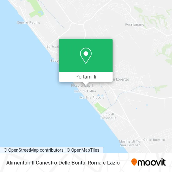 Mappa Alimentari Il Canestro Delle Bonta