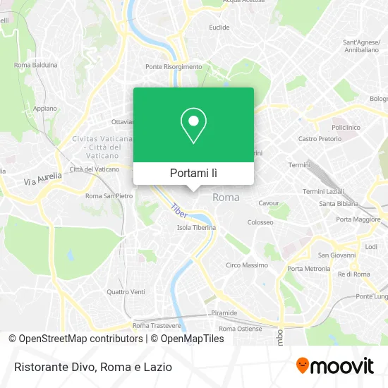 Mappa Ristorante Divo