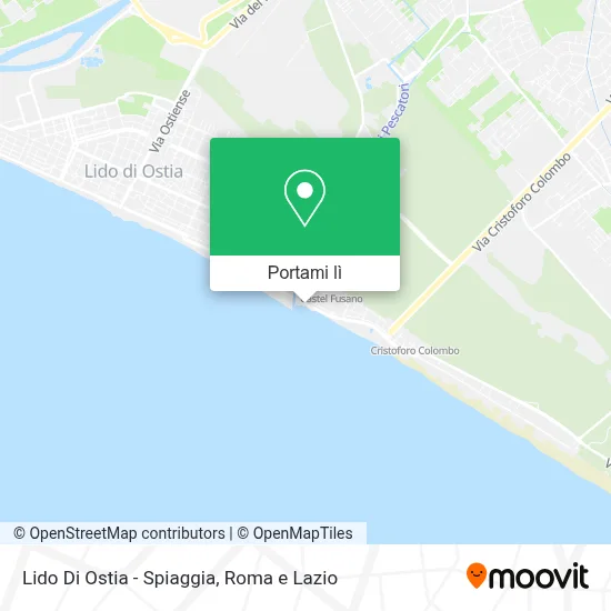 Mappa Lido Di Ostia - Spiaggia