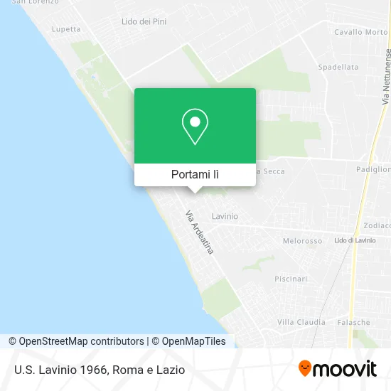 Mappa U.S. Lavinio 1966