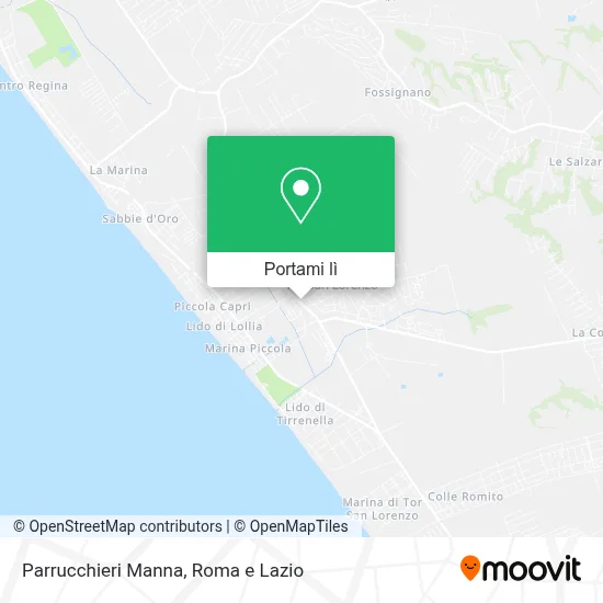 Mappa Parrucchieri Manna
