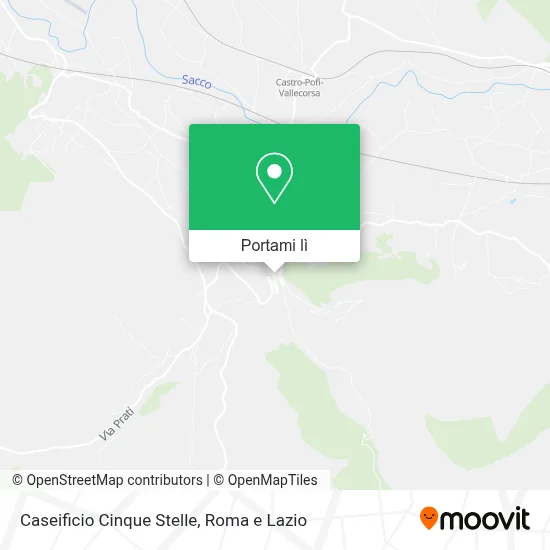 Mappa Caseificio Cinque Stelle