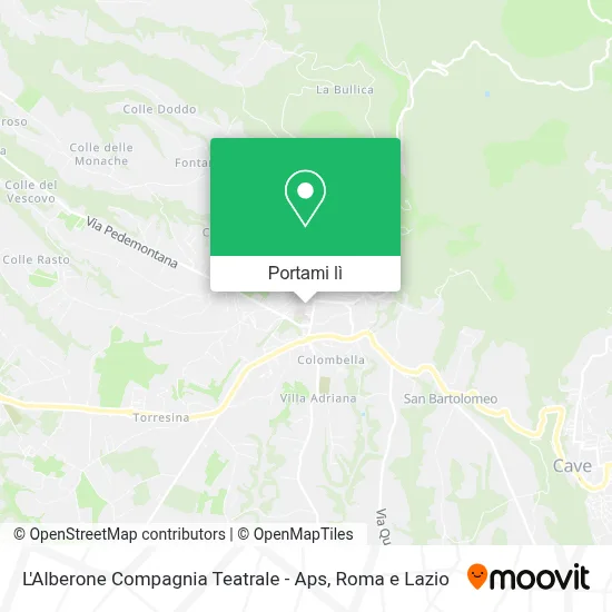 Mappa L'Alberone Compagnia Teatrale - Aps
