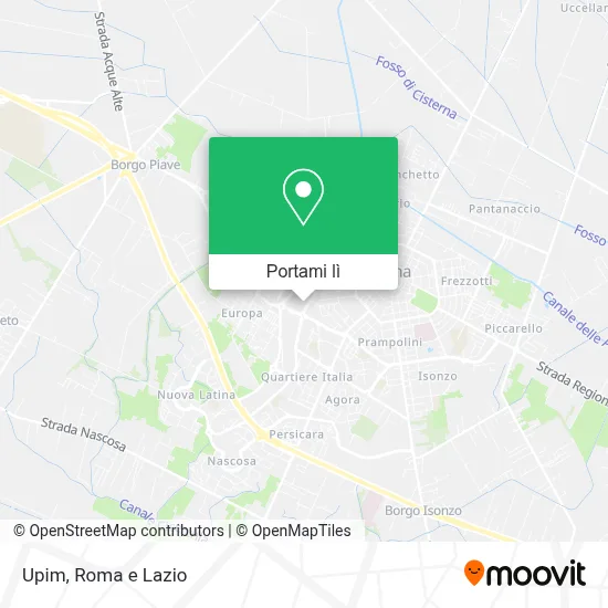 Mappa Upim