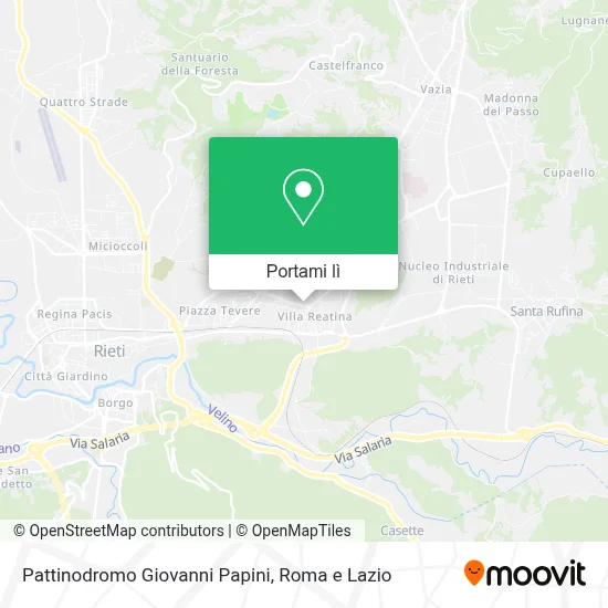 Mappa Pattinodromo Giovanni Papini