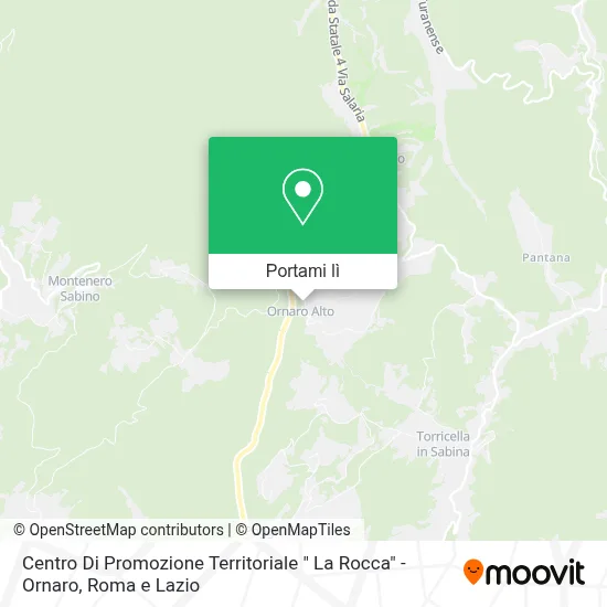 Mappa Centro Di Promozione Territoriale " La Rocca" - Ornaro
