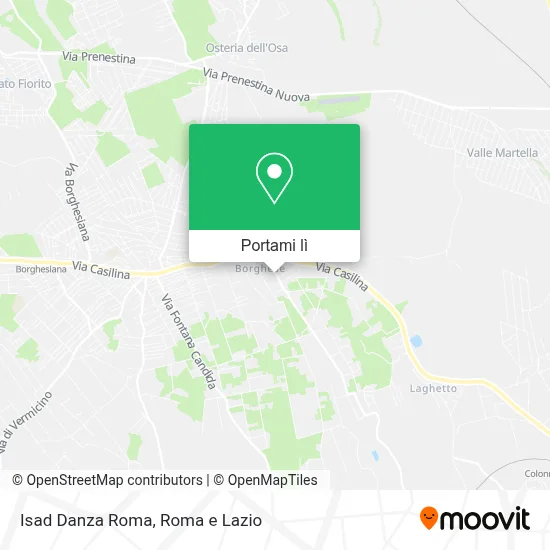 Mappa Isad Danza Roma