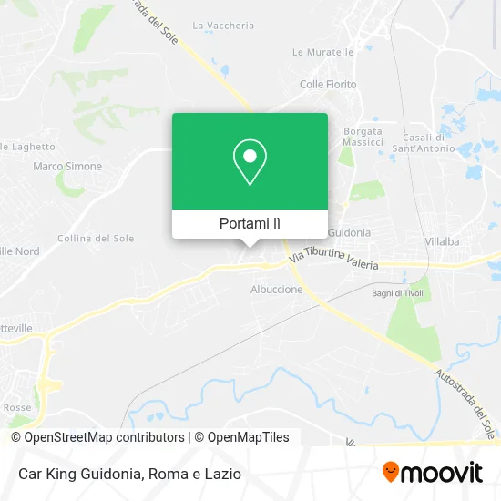 Mappa Car King Guidonia