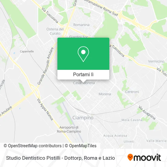 Mappa Studio Dentistico Pistilli - Dottorp