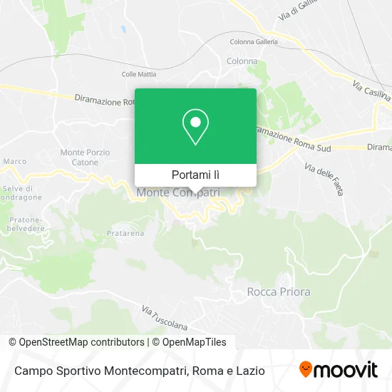 Mappa Campo Sportivo Montecompatri