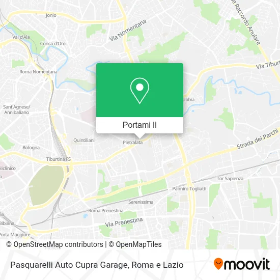 Mappa Pasquarelli Auto Cupra Garage