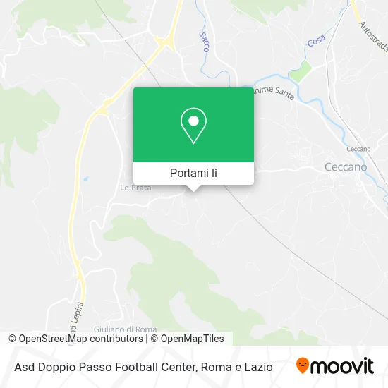 Mappa Asd Doppio Passo Football Center