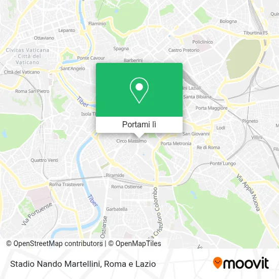 Mappa Stadio Nando Martellini